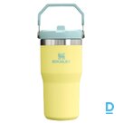 Термокружка с трубочкой The IceFlow Flip Straw 2.0 Tumbler 0.6L помело желто-зеленый