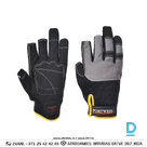 Mechanic's Fingerless Work Gloves A740 PORTWEST Impact Resistance Powertool Pro High Performance Black Grey IRELAND Safety Workwear Accessories