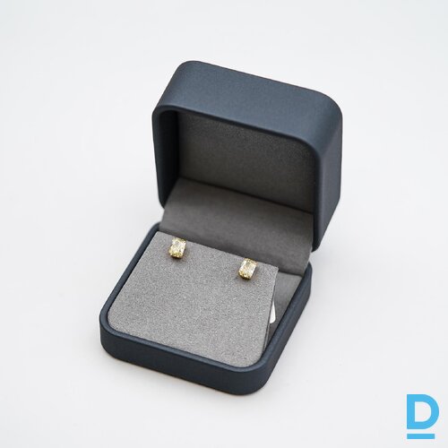 Pārdod Jewellery Baguette Yellow Diamond 2.62ct Stud