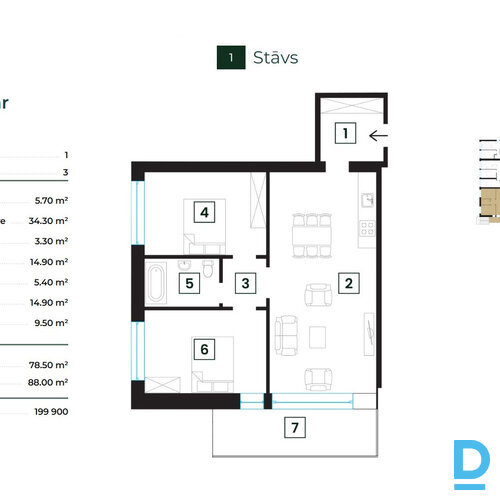 Pārdod dzīvokli Rīgas iela 14 Pārdod dzīvokli Rīgas iela 14