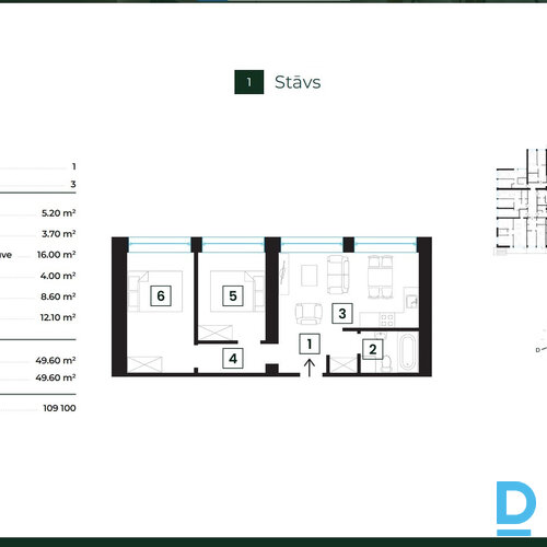 Pārdod dzīvokli Rīgas iela 14