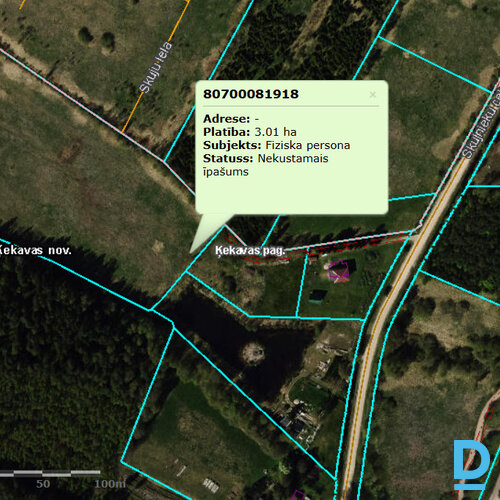 Pārdod zemi Ķekavas novads, Ķekavas pagasts, "Mežsili"