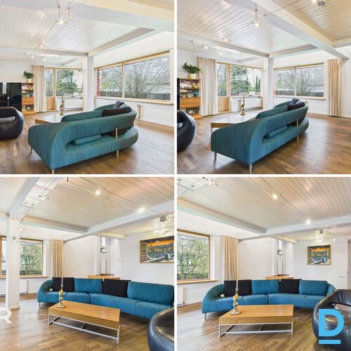 Pamatīga divstāvu savrupmāja ar pagrabstāvu un plašu zemes gabalu lieliskā Sigul