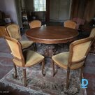 For sale Rokoko Wooden dining table Izvelkams