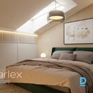 3-room attic apartment for sale in the project "Kalpaka Rezidence" with a balcony and terrace