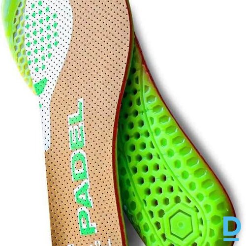 Darba Apavu Iekšpēdiņas Gēla Zolītes PADELS Footgel Sport Flexible Pure CO2 Brown Green SPAIN Darba Apavi Aksesuāri