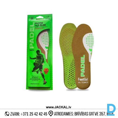 Darba Apavu Iekšpēdiņas Gēla Zolītes PADELS Footgel Sport Flexible Pure CO2 Brown Green SPAIN Darba Apavi Aksesuāri