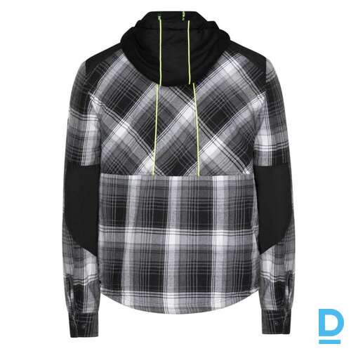 NINE WORTHS GRAF Siltināti Darba Flaneļa Krekli Multipocket Elbow Shoulder Reinforcements Black Grey FRANCE Drošības Darba Apģērbi Specapģērbi Aizsargapģērbi