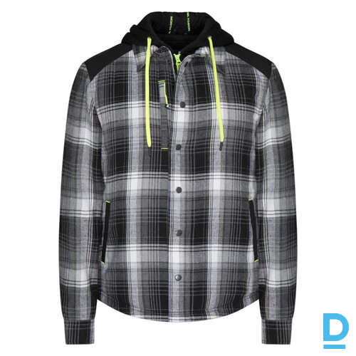 NINE WORTHS GRAF Siltināti Darba Flaneļa Krekli Multipocket Elbow Shoulder Reinforcements Black Grey FRANCE Drošības Darba Apģērbi Specapģērbi Aizsargapģērbi