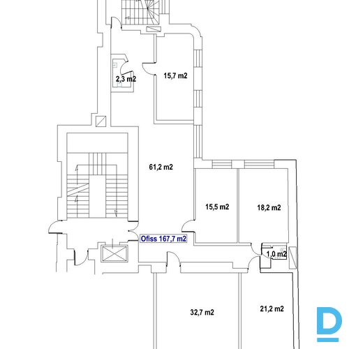 Birojs Rīgas centrā pie Lāčplēša ielas