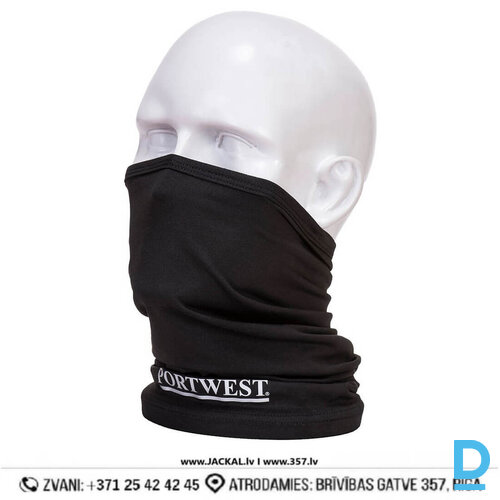 PORTWEST CS25 Darba Balaklavas Antimikrobiāla Plāna Elastīga 4 Ways Stretch Elastane Fabric Black IRELAND Drošības Darba Apģērbs Aksesuārs