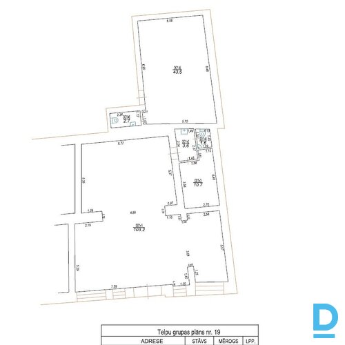 Tirdzniecības telpas Jūrmalā - 5 minūšu gājiena attālumā no jūras