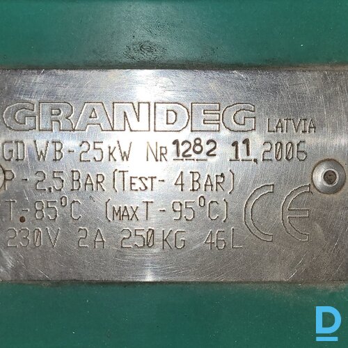 Pārdod Granulu apkures katls, lietots. 25kw. Grandeg, Gd-Wb25 Pārdod Granulu apkures katls, lietots. 25kw. Grandeg, Gd-Wb25