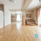 A spacious two-level 4-room apartment with a garage for two cars and a private y