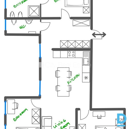 Izīrē dzīvokli Jūrmalā