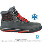 PLAYMAKER COFRA Ādas Ziemas Darba Puszābaki S3S CI FO SR Zero Perforation Midsole Breathable Black Red ITALY Drošības Darba Apavi Specapavi Aizsargapavi