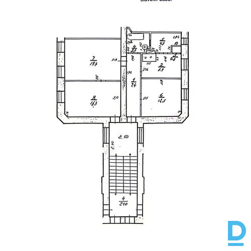 3 istabu dzīvoklis, Artilērijas iela 8, Centrs, Rīga, Latvija.