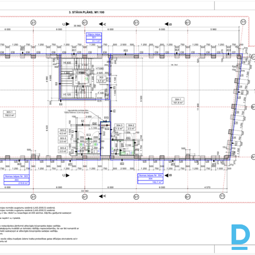 A klases biroja telpas jaunajā projektā Lāčplēša ielā 76