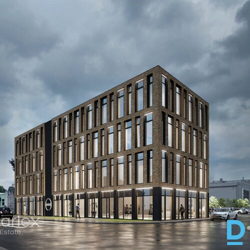 A klases biroja telpas jaunajā projektā Lāčplēša ielā 76