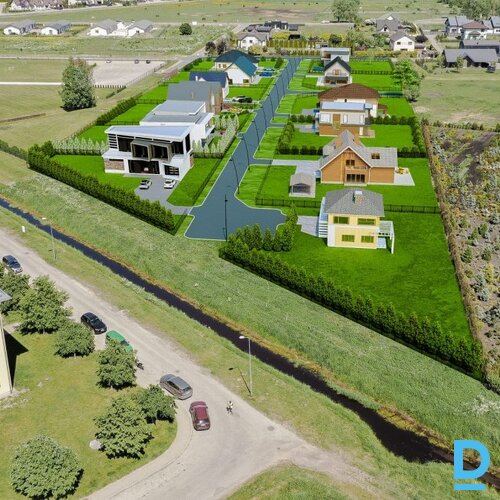 Pārdod apbūves zemes gabalus Mārupē – pilnas komunikācijas, izcila lokācija, 1200m²