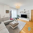 Современная, светлая двухкомнатная квартира с панорамным видом на Ригу, 62 м².