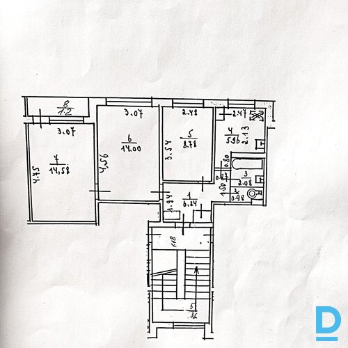 Pārdod dzīvokli Lemešu 17, 54m², 3 ist.