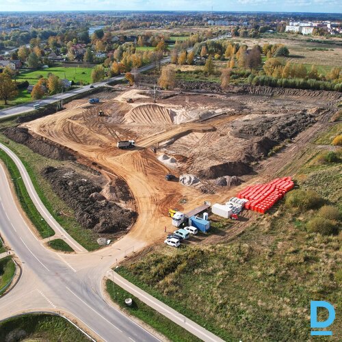 Zemes gabals Bauskā ar gatavu infrastruktūru biznesam, loģistikai un ražošanai, 34953m²