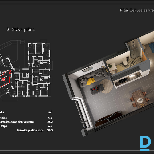 Pārdod dzīvokli Rīga Zaķusala Zaķusalas krastm. 27