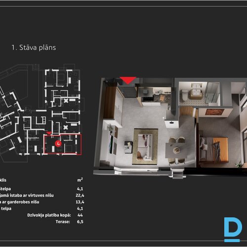 Pārdod dzīvokli Rīga Zaķusala Zaķusalas krastm. 27