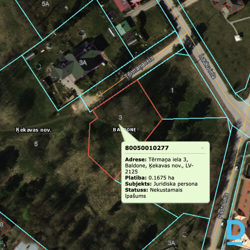 Pārdod zemi Tērmaņa iela 3