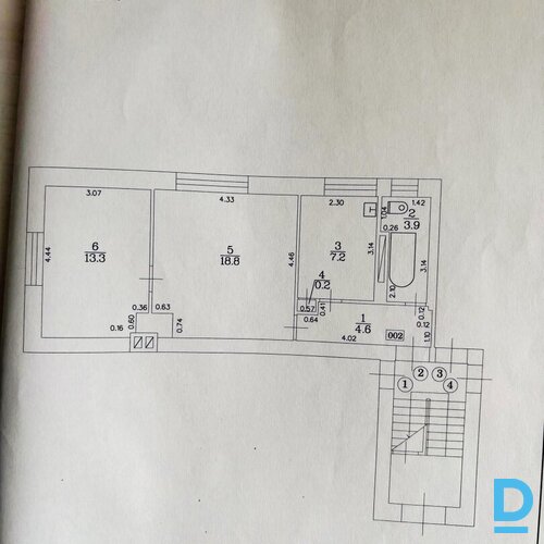 Pārdod dzīvokli Tīrainē, 48m², 2 ist.