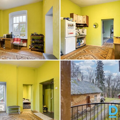 Pārdošanā 1/2 domājamā daļa no 3 stāvu namīpašuma ar 3 ha zemes gabalu.Īpašuma s