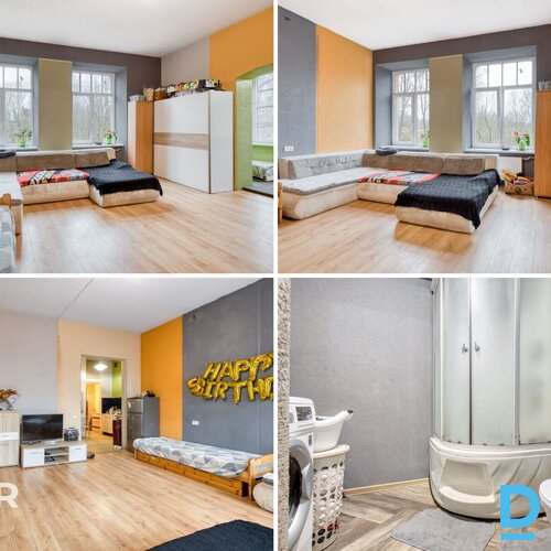 Pārdošanā 1/2 domājamā daļa no 3 stāvu namīpašuma ar 3 ha zemes gabalu.Īpašuma s