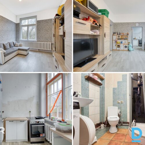 Pārdošanā 1/2 domājamā daļa no 3 stāvu namīpašuma ar 3 ha zemes gabalu.Īpašuma s