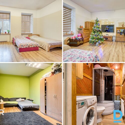 Pārdošanā 1/2 domājamā daļa no 3 stāvu namīpašuma ar 3 ha zemes gabalu.Īpašuma s