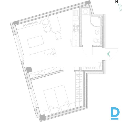 Izīrē dzīvokli Rīgā