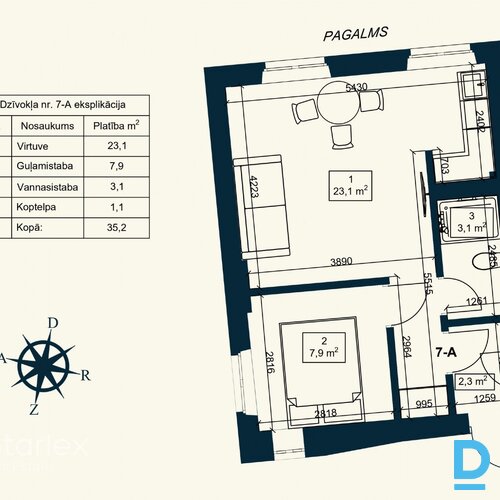 Dzīvoklis ar kvalitatīvu pilnu apdari renovētā mājā Jūrmalas sirdī