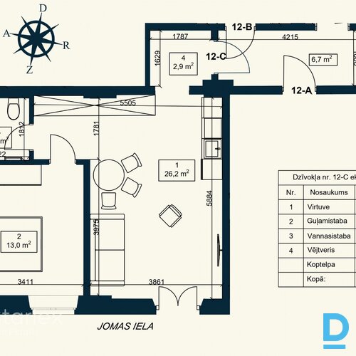 Dzīvoklis ar kvalitatīvu pilnu apdari renovētā mājā Jūrmalas sirdī