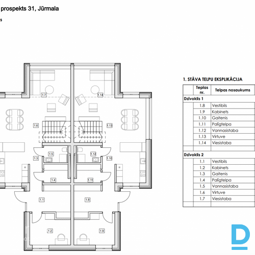 Energoefektīva dvīņu māja Mellužu mežaparkā