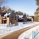 Energy-efficient semi-detached house in Melluži Forest Park