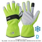 1055 GRANBERG Ziemas Darba Cimdi ar Membrānu 3M Thinsulate C40 ProTex Flexi Wateproof Yellow Black Drošības Darba Apģērbi Aksesuāri