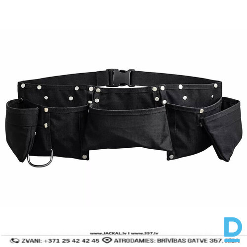 Darba Instrumentu Rīku Kabatu Jostas OXFORD MATERIĀLA 61910108 Tool Multipocket Belt Black Drošības Darba Aksesuāri