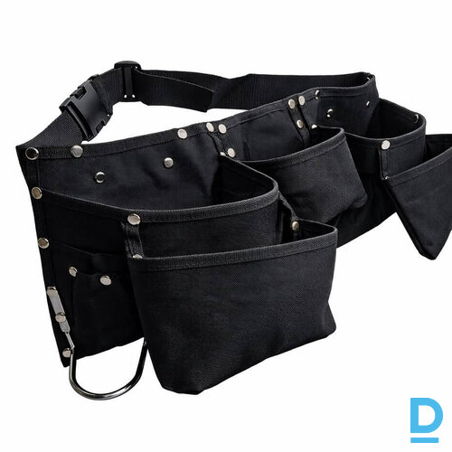 Darba Instrumentu Rīku Kabatu Jostas OXFORD MATERIĀLA 61910108 Tool Multipocket Belt Black Drošības Darba Aksesuāri
