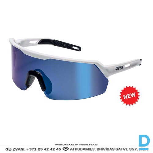 UVEX ULTRASHIELD 9122885 Darba Brilles ar Zilu Spoguli uz Lēcas UV400 Protection Permanent Anti Fog White Blue GERMANY Darba Drošības Aizsardzības Aksesuāri
