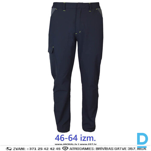 Elastīgas Darba Bikses 94452TFR NLK Full 4 Way Stretch Multipocket Black Drošības Darba Apģērbi Specapģērbi Aizsargapģērbi