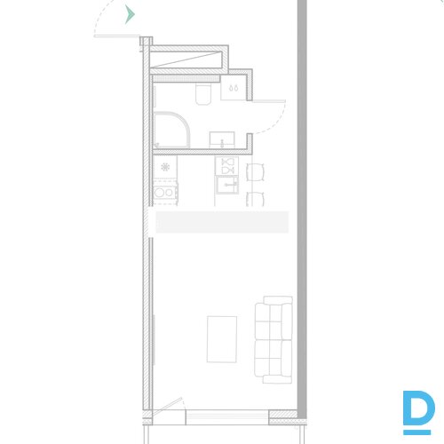 Izīrē dzīvokli Rīgā