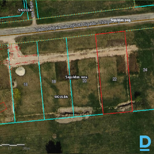 Pārdod zemi Nurmižu ceļš 22