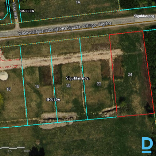 Pārdod zemi Nurmižu ceļš 24